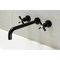 Kingston Brass KS8050ZX Wall Mount Tub Faucet, Matte Black KS8050ZX - alternate 3